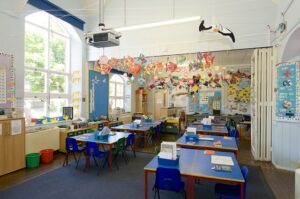 A school classroom