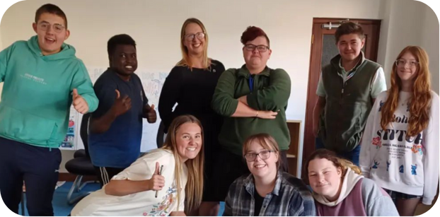 A team photo of the Devon Youth Council.
