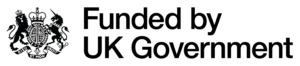 UK Government funding logo with crown emblem and text indicating “Funded by UK Government.”