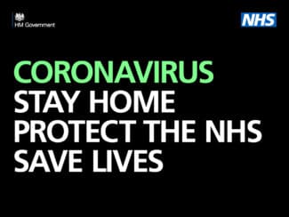 Coronavirus poster: Stay home, protect the NHS, save lives