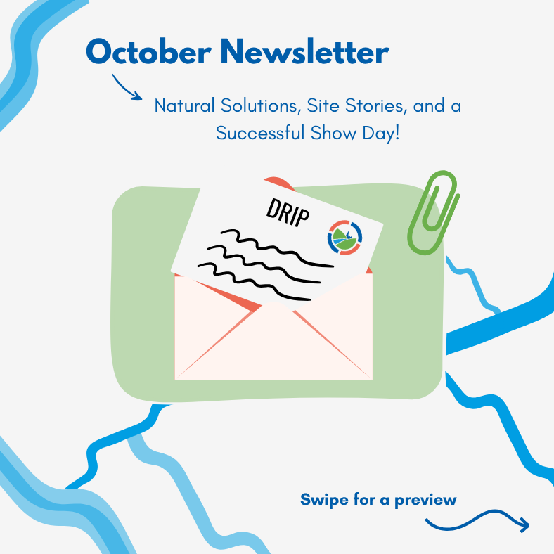 Advertisement for the October newsletter showing a preview of three news stories.
