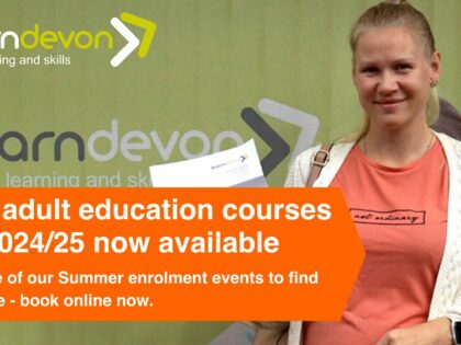 Promotional image for Learn Devon's 2024 and 2025 programme