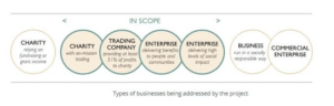 Diagram showing Scope of Social Enterprises