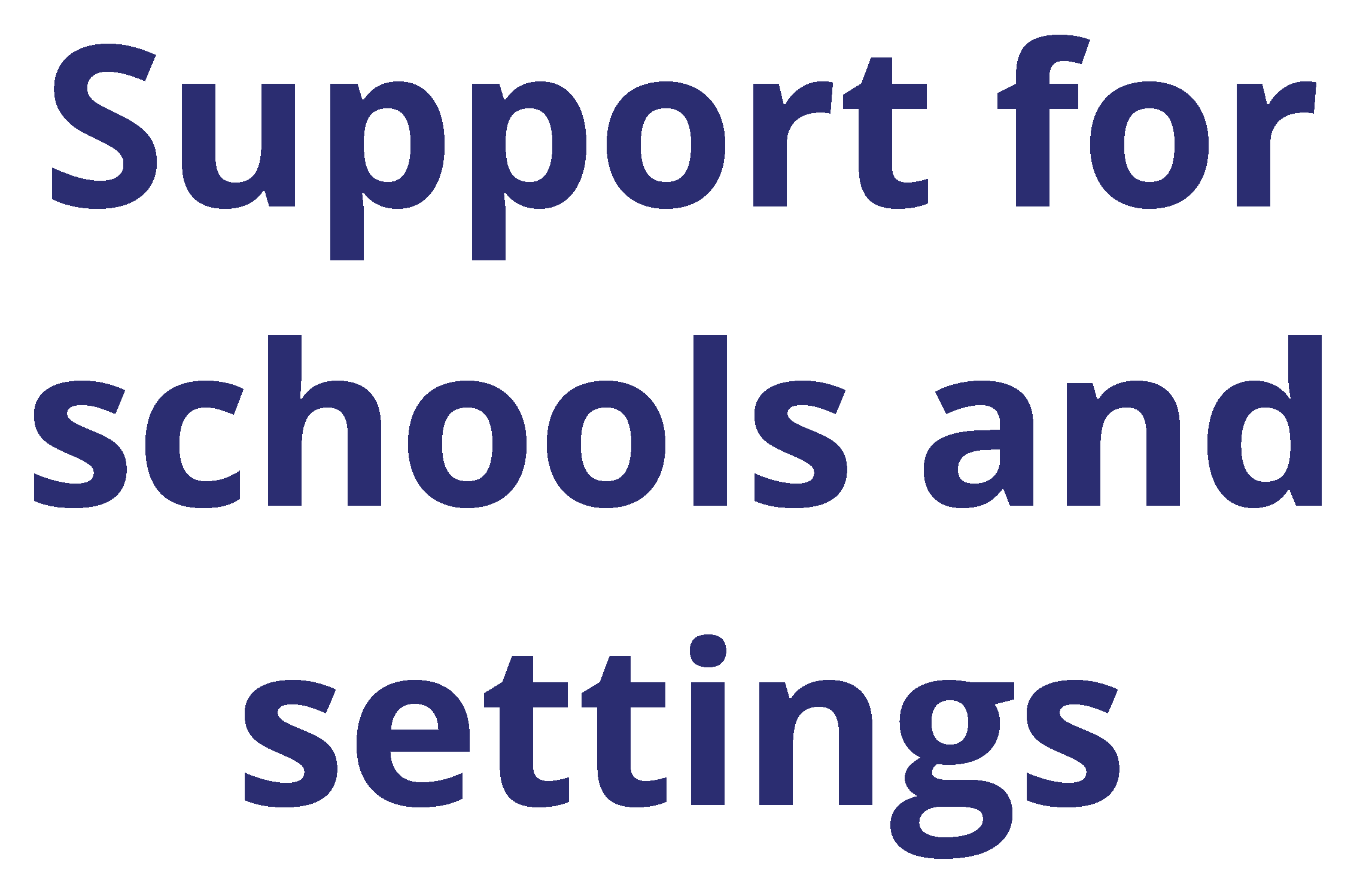 support for schools logo