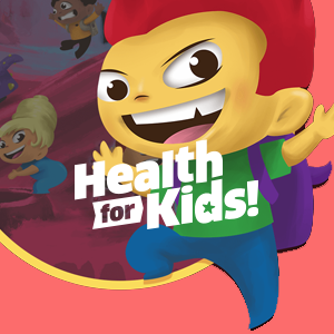 Health for kids website graphic