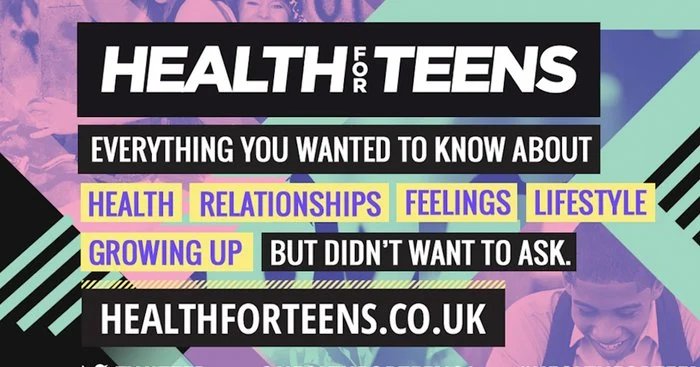 Health for teens - health, relationships, feelings, lifestyle and growing up banner