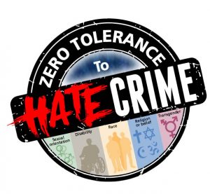 'Zero tolerance to hate crime - logo