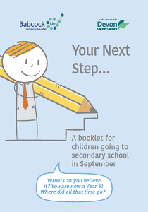 The front cover of the your next step booklet