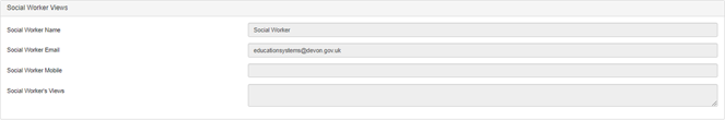 Screenshot of social workers views