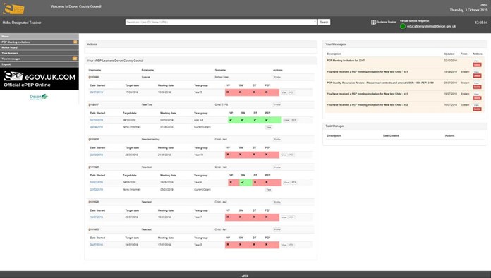 ePEP home page