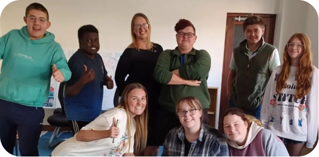 A team photo of the Devon Youth Council 