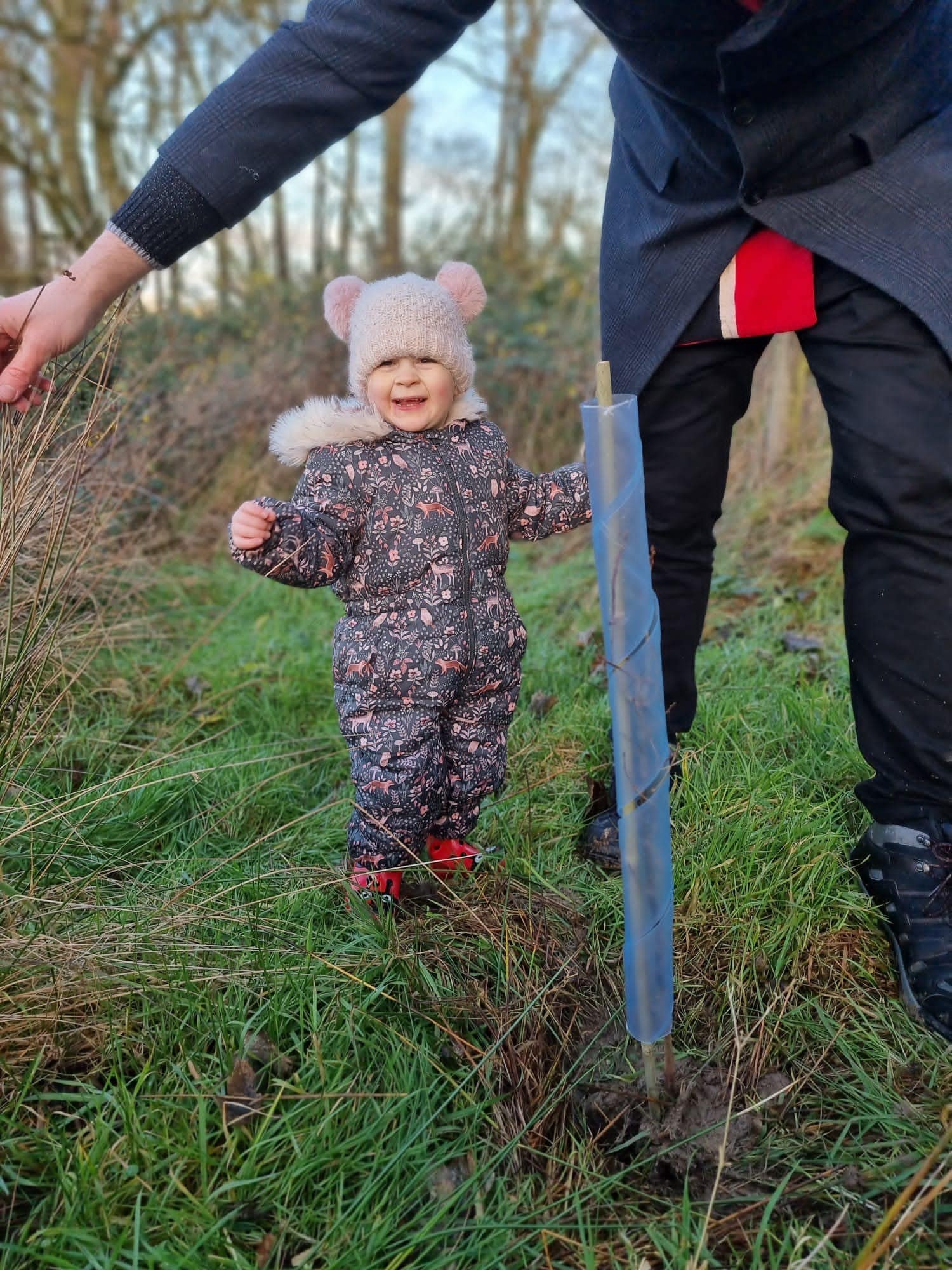 Child planting a tree