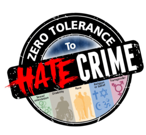zero-tolerance to hate crime logo