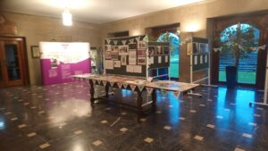 Picture of the exhibition on Suffrage history at County Hall