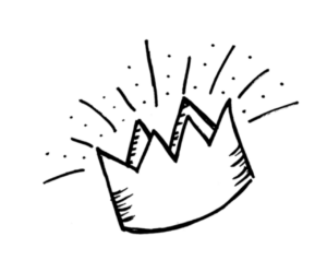 Image of a drawing of a crown