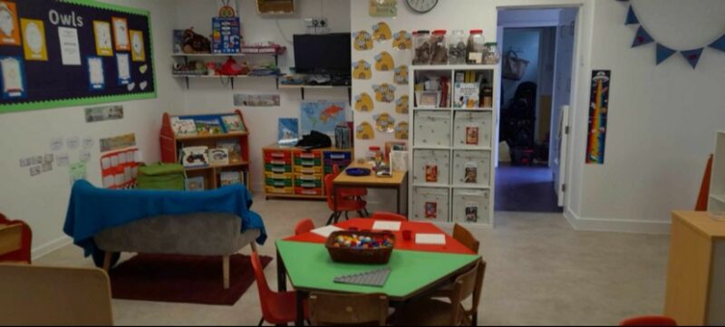 A classroom at EarlyBirds nursery in Fremington.