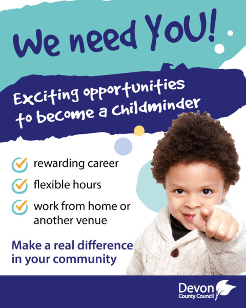 childminder recruitment poster
