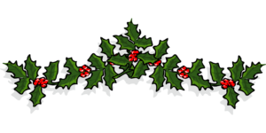 A holly garland