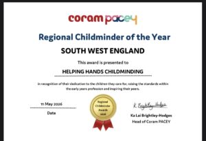 Regional childminder of the year - Helping Hands Childminding