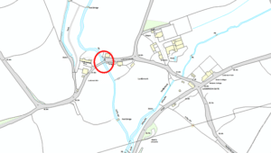 Map showing location of culvert