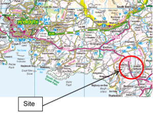 Map showing Location of flood scheme