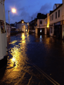 Photo of flooding in a street