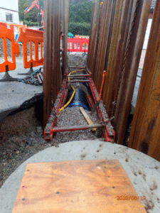 Photo of a culvert being constructed