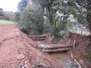 Photo of leaky dams in Ugborough