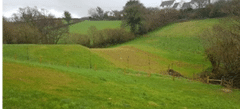 Completed earth dam upstream of Modbury