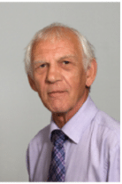 Headshot of Councillor Roger Croad. White male with grey hair in a shirt and tie.