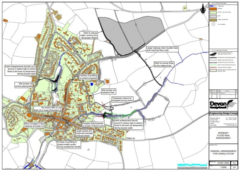 Planning document showing the scheme overview