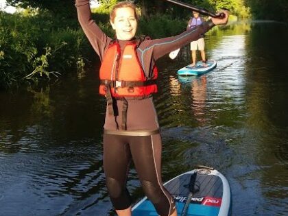 Paddle boarding