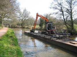 Canal dredging.