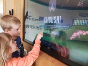 children trying out one of the new bat games