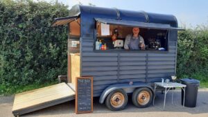 The Box Circa 75 Coffee Shop is a converted horsebox