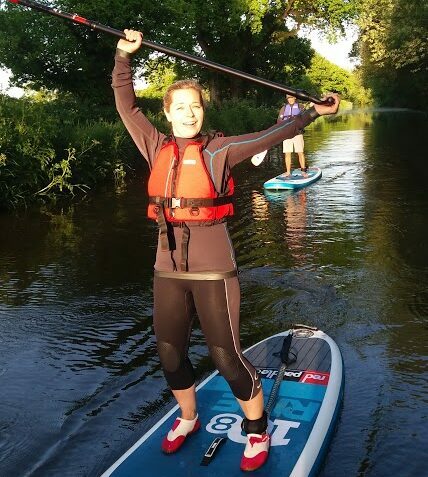 Paddle boarding