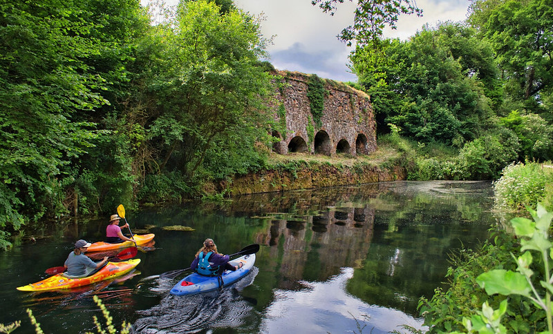 Kayaking by Waytown Limekilns (Photo taken by Alison Day)