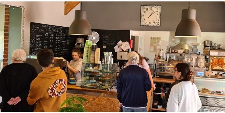 Indoors at the Swans Neck Café