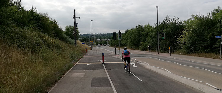 The E4 cycle route