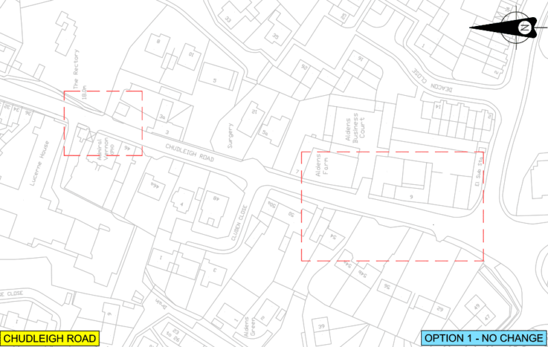 Chudleigh Road - Option 1 full description can be found in content next to this map