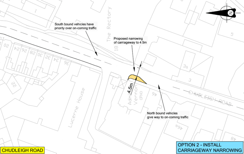 Chudleigh Road - Option 2 full description can be found in content next to this map