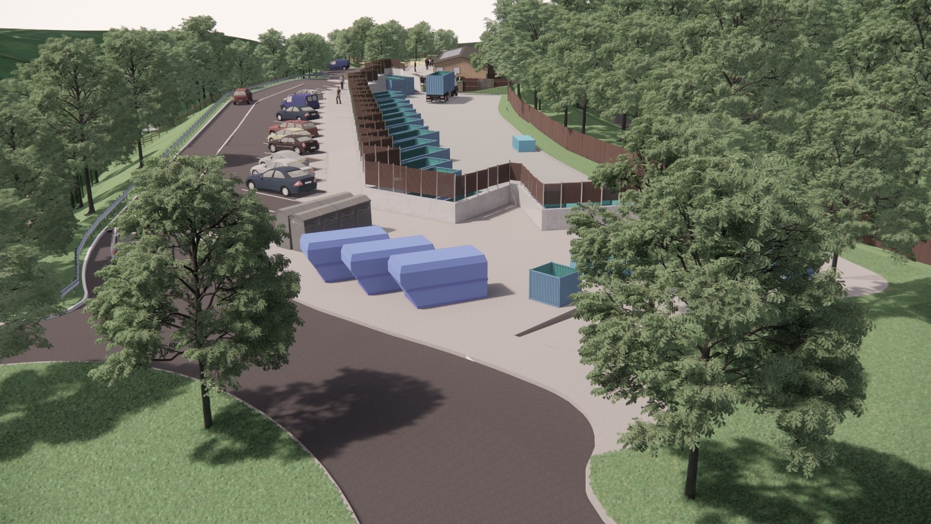 Artists impression of the proposed Crowndale Recycling Centre