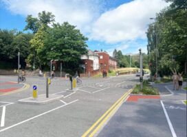 Image shows Option A combination of proposals for the Western Way/Barnfield Road junction. The details of this are bullet pointed in the text body of the webpage.