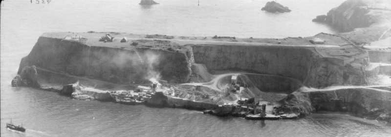 Quarrying at Berry Head Fort Number 3. NMR SX9456/39 RAF 30137/PSFO-P2-0034 27-AUG-1958.