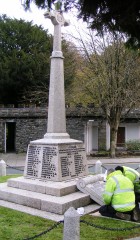 Tavistock Town Council undertake regular maintenance on the war memorial in Abbey Place. The memorial was erected in 1921, by public subscription at a cost of £450. It also commemorates the dead of WW2.