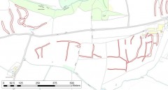 A possible later prehistoric field system near Ilfracombe. NMP mapping © English Heritage. The base map is © Crown Copyright and database right 2013. Ordnance Survey 100019783.