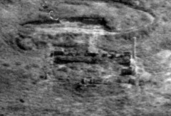 Former hotel near Putsborough with its distinctive chimney stack. RAF/P58/2555 PSFO-P1 0377 SS4541/3 01-SEP-1958. English Heritage (RAF Photography).