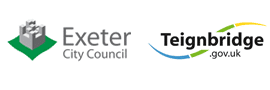 Exeter City Council and Teignbridge District Council logos