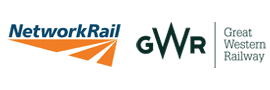 Network Rail and Great Western Railway logos