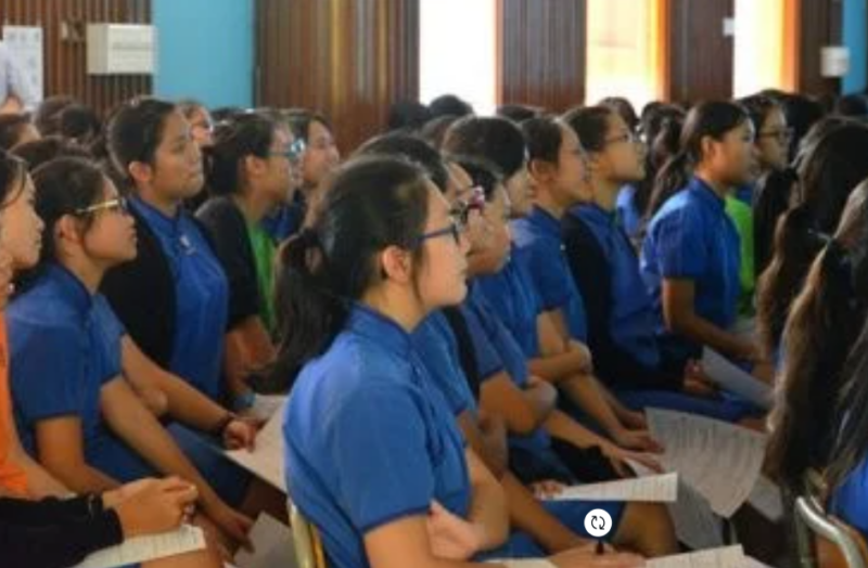image of students listening